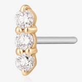 Aurelie Gi - 14k - AGNES | Triple Diamond Single