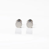 Kitt Smooth Disc Titanium Flat Back Sleeper Earrings