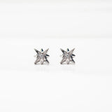 North Star Titanium Flat Back Sleeper Earrings