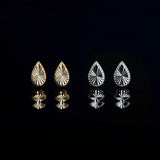 GRY - 14k - Solar Diamond Cut Droplet