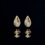 GRY - 14k - Solar Diamond Cut Droplet