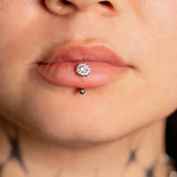 Vertical Labret Piercing