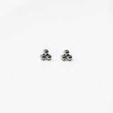 Tiny Trio Titanium Flat Back Sleeper Earrings