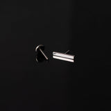 Yuki Smooth Bar Flat Back Sleeper Earrings - 14k Solid Gold